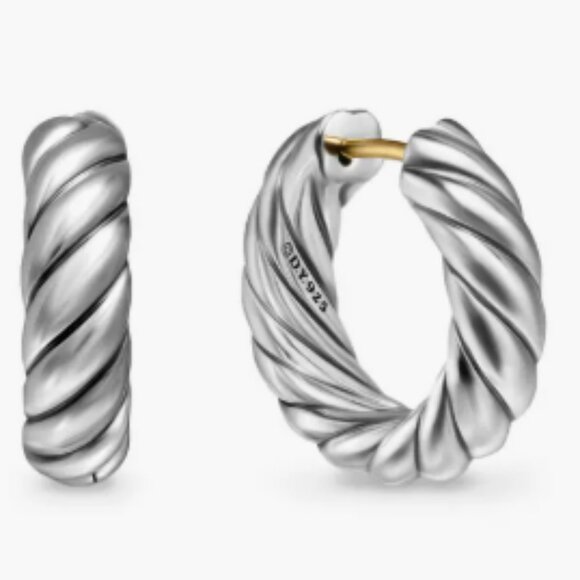 David Yurman 18.6MM Sculpted Cable Hopp - Picture 1 of 1